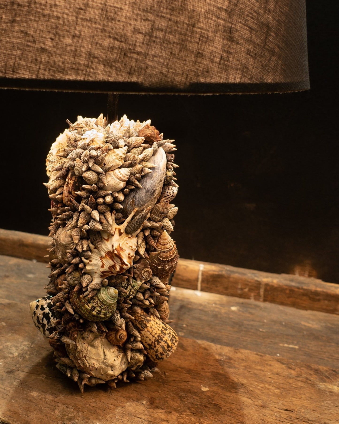 Rustic Table Lamps | | Shellman | Amsterdam | Natural art from sea and beach