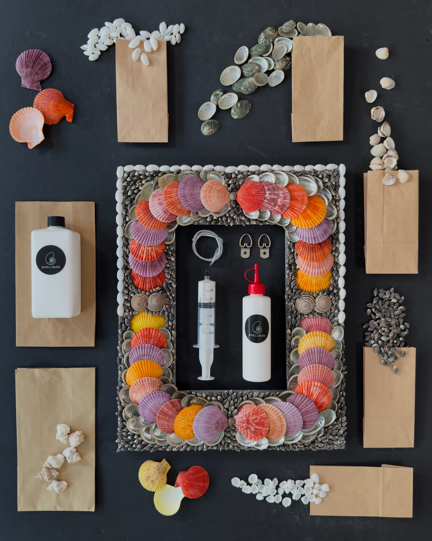 Shell mirror DIY kit No.2 | DIY | Shellman | Amsterdam | Natural art from sea and beach