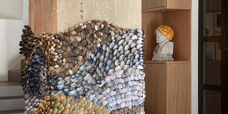 Kåseholm — shell art installation by Shellman Scandinavia