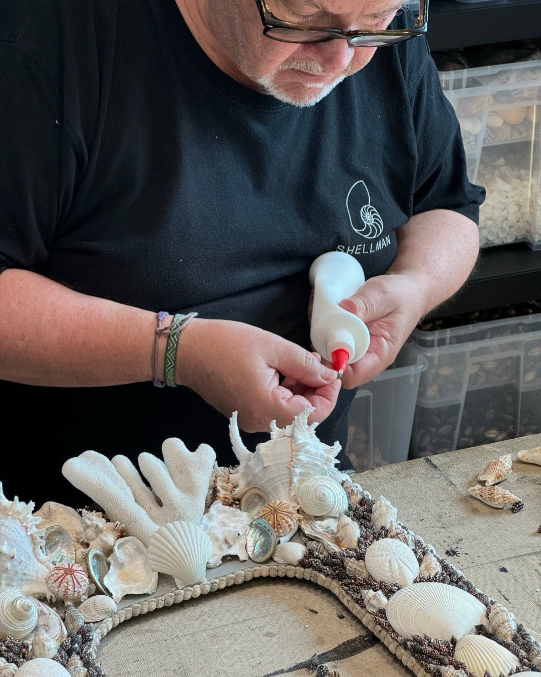 Shellman Mikael using Shellman Sea shell glue